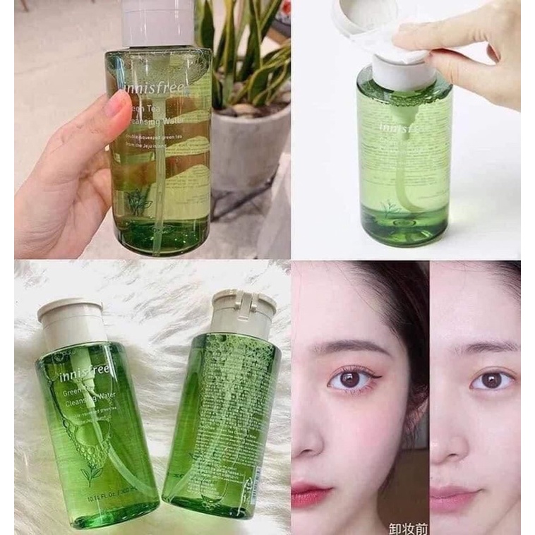 NƯỚC TẨY TRANG INNISFREE TRÀ XANH MẪU MỚI  300ml