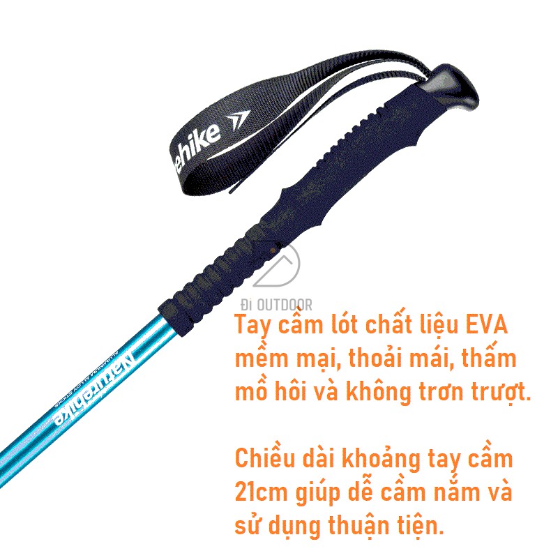 Gậy Trekking Leo Núi Gấp Gọn Naturehike NH17D001-Z
