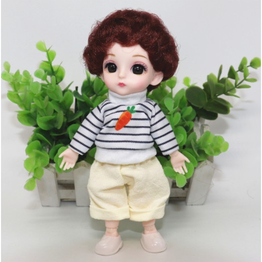 Búp Bê Em Bé Nam Ngộ Nghĩnh Baboliy BJD 1/12 Cao 16cm 13 Khớp