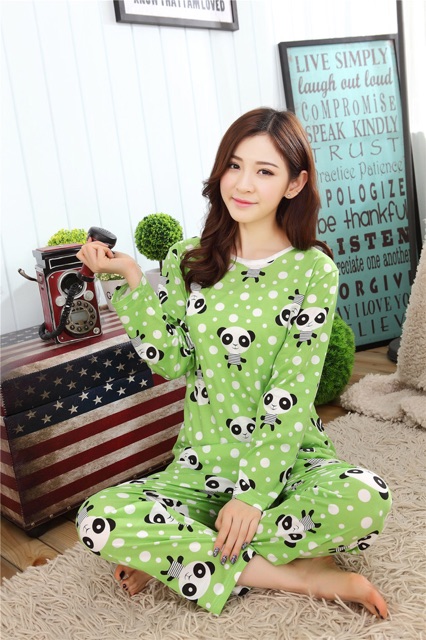 Đồ Mặc Nhà Đẹp Panda Chấm Bi - MS446