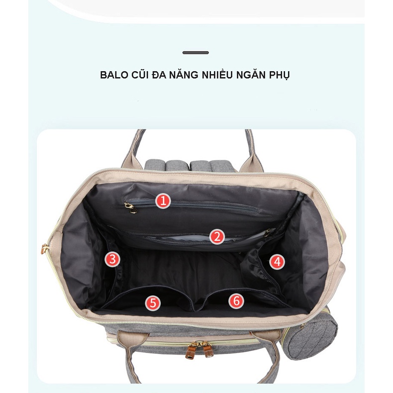 Balo cũi du lịch Hàn Quốc cao cấp cho bé nhỏ gọn tiện lợi dễ dàng di chuyển mọi nơi