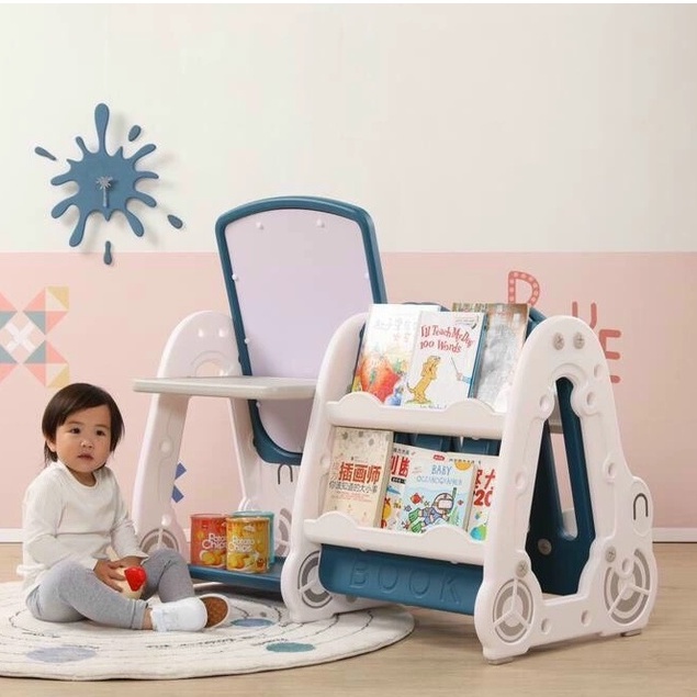 BỘ BẢNG VẼ ĐA NĂNG CAO CẤP CHO BÉ, BẢNG VẼ KÈM BÀN CÙNG KỆ SÁCH 3 TRONG 1 NHỎ GỌN TIỆN LỢI CHO BÉ THỎA SỨC SÁNG TẠO