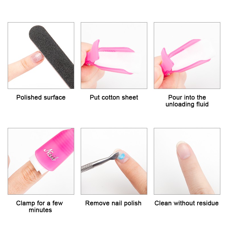 Set 10 Kẹp Nhựa Màu Sắc Dùng Để Hỗ Trợ Làm Móng Gel UV