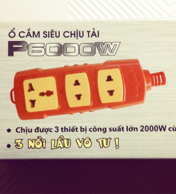 Ổ cắm điện 6000w