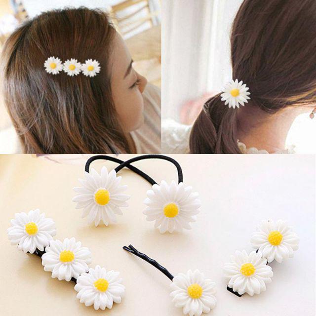 {giá sale} {Giá xuất xưởng} Buộc tóc hoa Cúc Hoạ Mi Hàn Quốc chất đẹp chất đẹp..