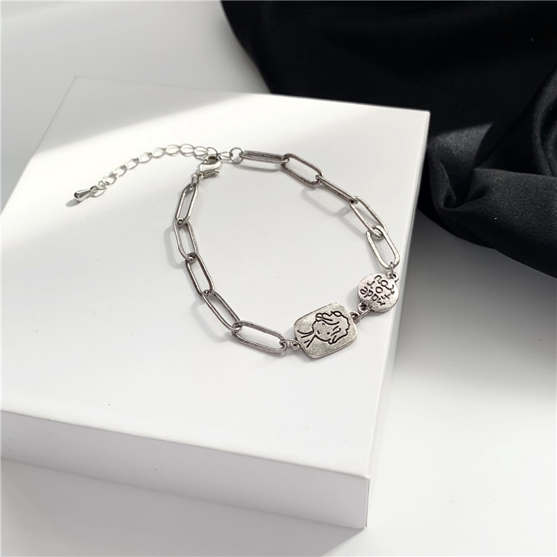 Vòng đeo tay khắc họa tiết màu tím phong cách hàn quốc xinh xắn đơn giản cho nữ | BigBuy360 - bigbuy360.vn