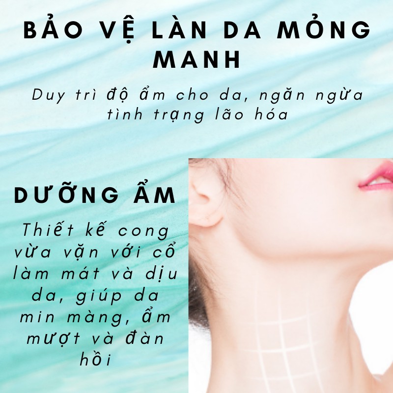 [Nguyên Seal - Chính hãng ] VENZEN Mặt nạ cổ xóa nếp nhăn vùng cổ, vết chân chim, nâng cơ và săn chắc, làm trắng da cổ