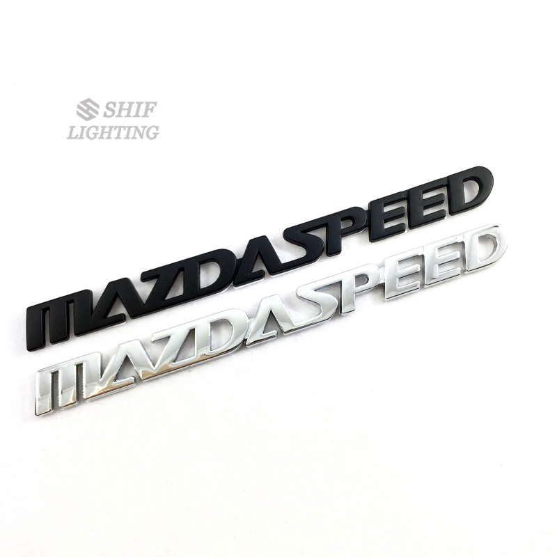 Sticker bằng kim loại họa tiết chữ MAZDASPEED dùng để trang trí xe MAZDA