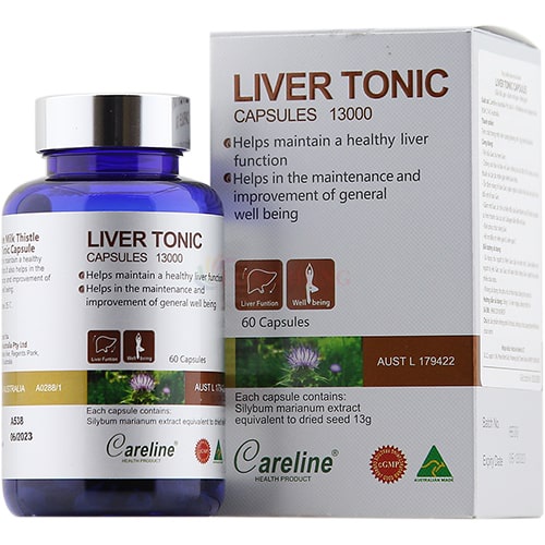Viên uống Careline Liver Tonic hỗ trợ cải thiện chức năng gan