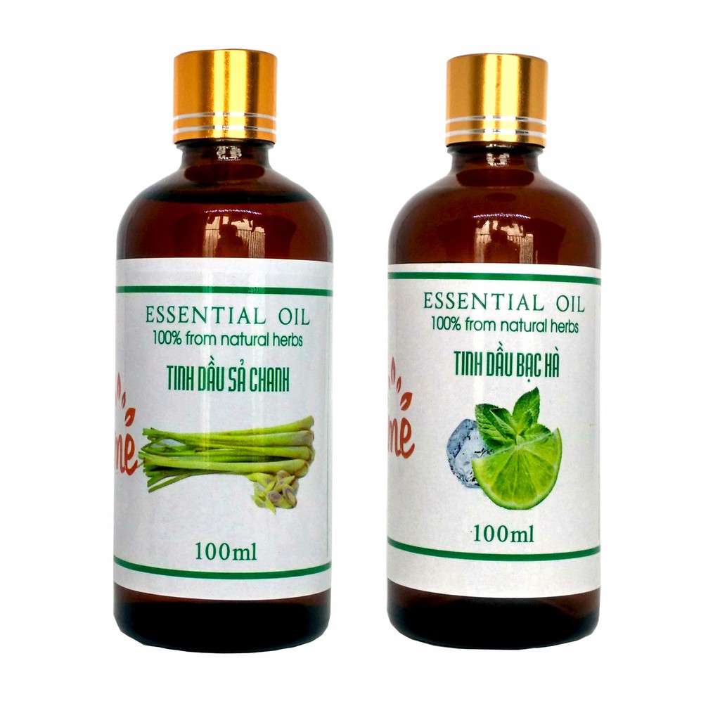 100ML Tinh dầu Sả Chanh + Bạc Hà VIDAME - Hàng Chính Hãng, Tinh Dầu Thơm Xông Phòng, Khử Mùi Hiệu Quả