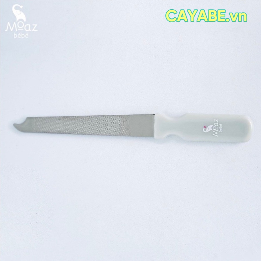 Bộ cắt móng tay cho bé từ sơ sinh Moaz Bébé 3 chi tiết đa năng, bộ bấm móng tay cho trẻ an toàn vệ sinh - CAYABE