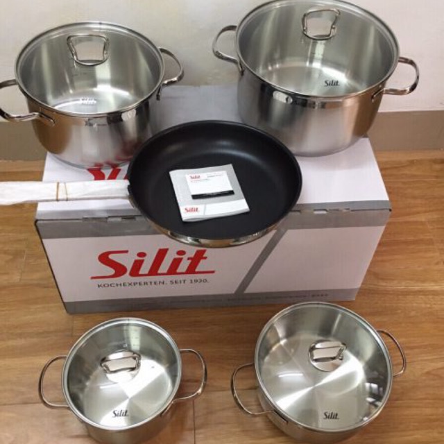 BỘ NỒI SILIT TOSKANA 5 MÓN INOX 18/10 CAO CẤP CỦA ĐỨC