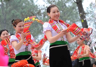 Chân váy trang phúc người dân tộc Thái