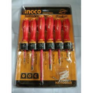 Tua vít cách điện INGCO HKISD0608