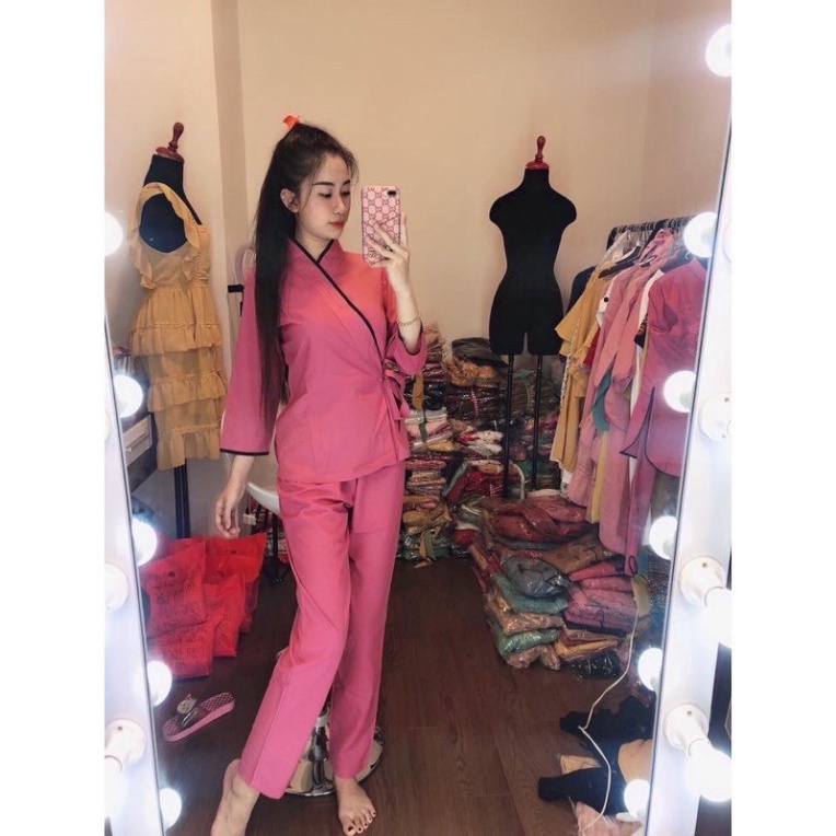 [Giá rẻ bất ngờ] Đồ lam đi chùa(nơ nhật không thêu) | BigBuy360 - bigbuy360.vn