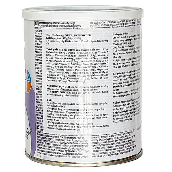 Sữa nước Nutricia Nutrison Powder 430gram