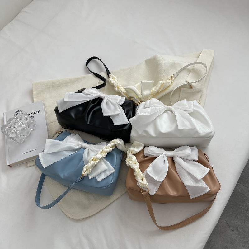 Túi Đeo Chéo Mini Đính Nơ Thời Trang Cho Nữ