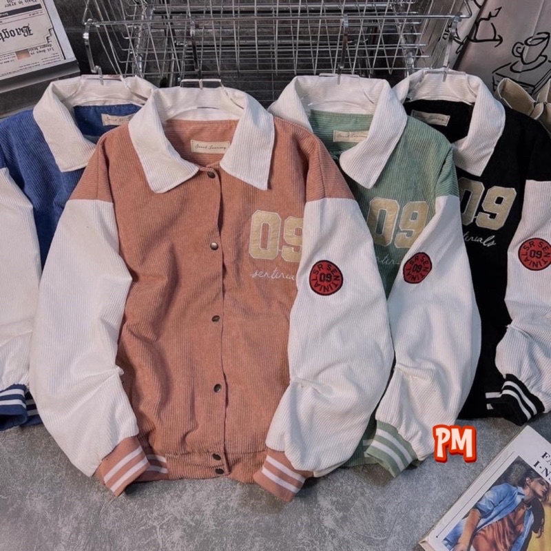 ÁO KHOÁC BOMBER NHUNG 09