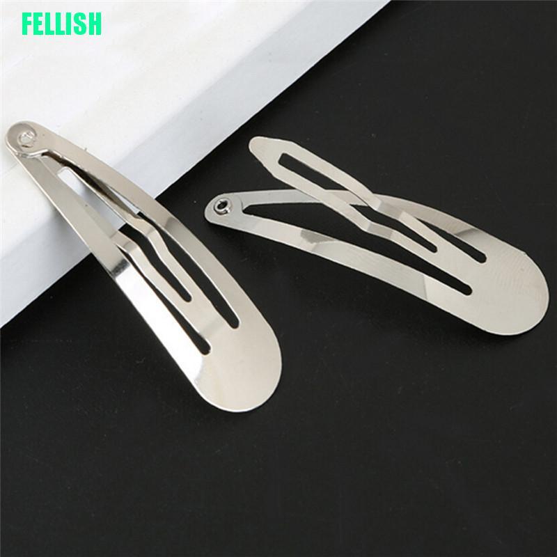 Set 10 Kẹp Tóc Kim Loại Kiểu Dáng Đơn Giản Tiện Dụng Cho Nữ