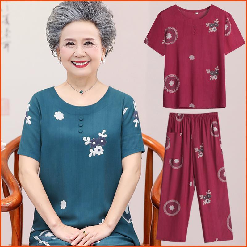 One Bộ Đồ Cotton Lanh Thời Trang Dành Cho Người Lớn Tuổi 1.11