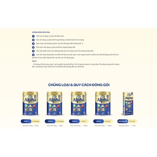 Sữa Dielac Alpha Gold IQ 1, 2, 3, 4