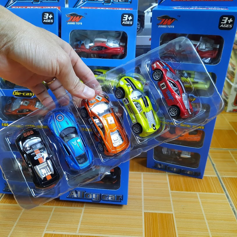 Mô hình xe ô tô die cast đồ chơi trẻ em tỉ lệ 1:64 bộ 5 chiếc