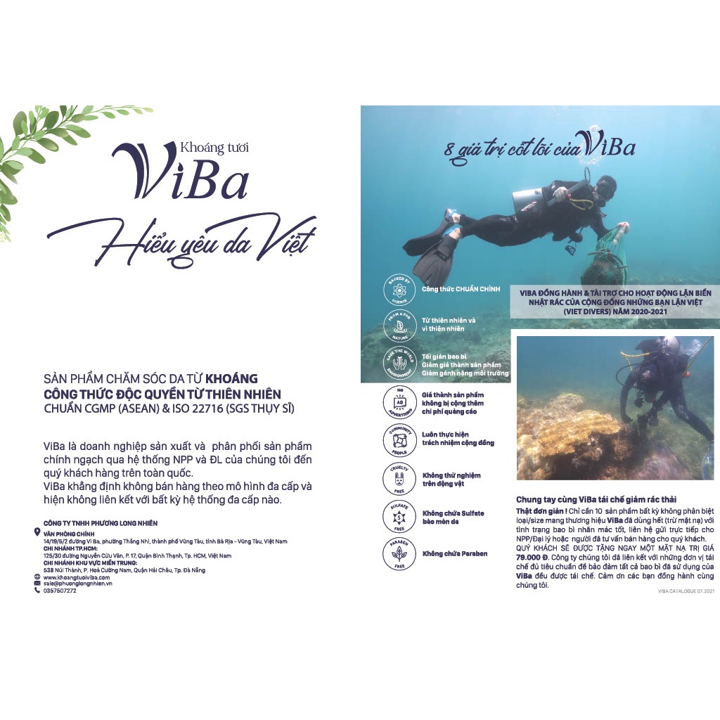 [Khoáng tươi Viba] Xịt khoáng cấp ẩm Viba 100ml và 250ml | BigBuy360 - bigbuy360.vn