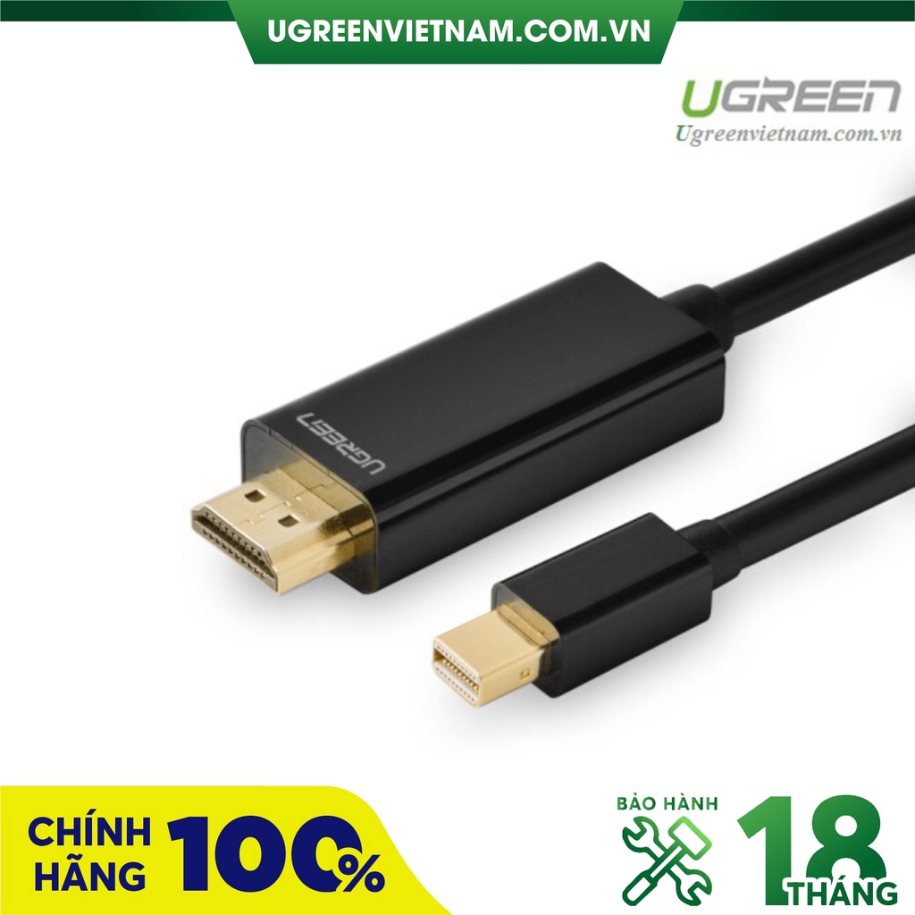 Cáp chuyển đổi Mini DisplayPort to HDMI 2M cho Macbook chính hãng Ugreen 10435