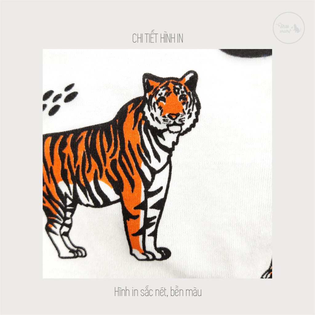 [MÃ BIGFBIF10 GIẢM 10K] Đồ Bộ Bé Trai Size Đại Bigfox, Bộ Ba Lỗ Trẻ Em Mùa Hè Chất Cotton In Hổ ROAR 3-11