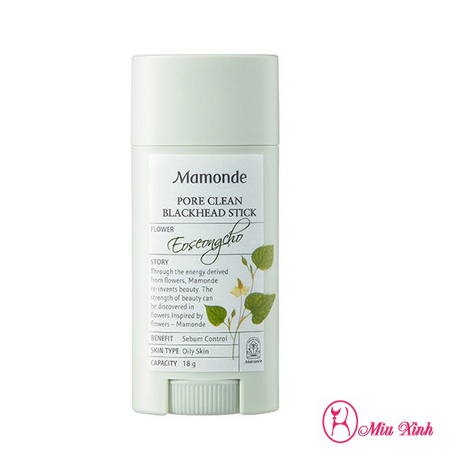 THANH LĂN TAN MỤN ĐẦU ĐEN [MAMONDE] Mamonde Pore Clean Blackhead Stick (New)