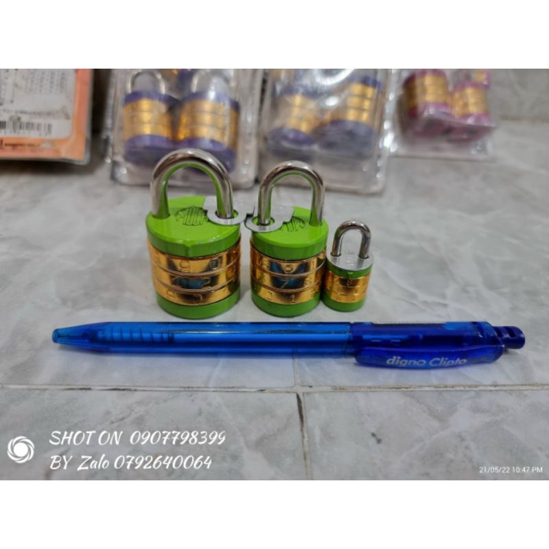 Bộ 3 ổ khóa số Waki nội địa Nhật