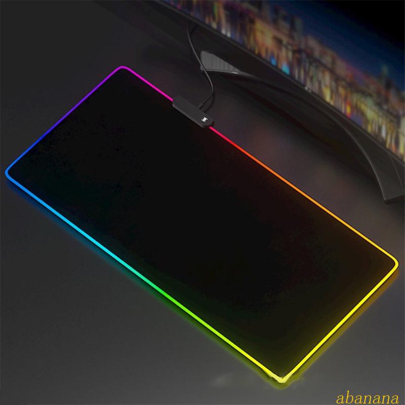 Tấm Lót Chuột Và Bàn Phím Chơi Game Cỡ Lớn Có Đèn LED RGB 13 Chế Độ Sáng Mềm Mại Tiện Dụng
