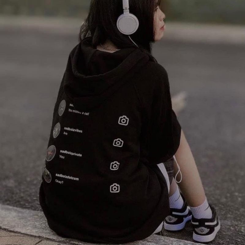 Hodie Sadboiz unisex form rộng tay phồng nghe đồn đang hot