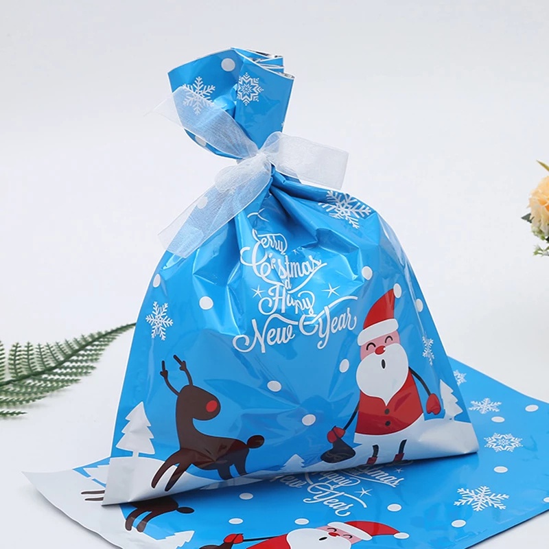 Túi Nhựa Đựng Kẹo Giáng Sinh Có Miệng Túi Đựng Trang Sức Trang Trí Giáng Sinh