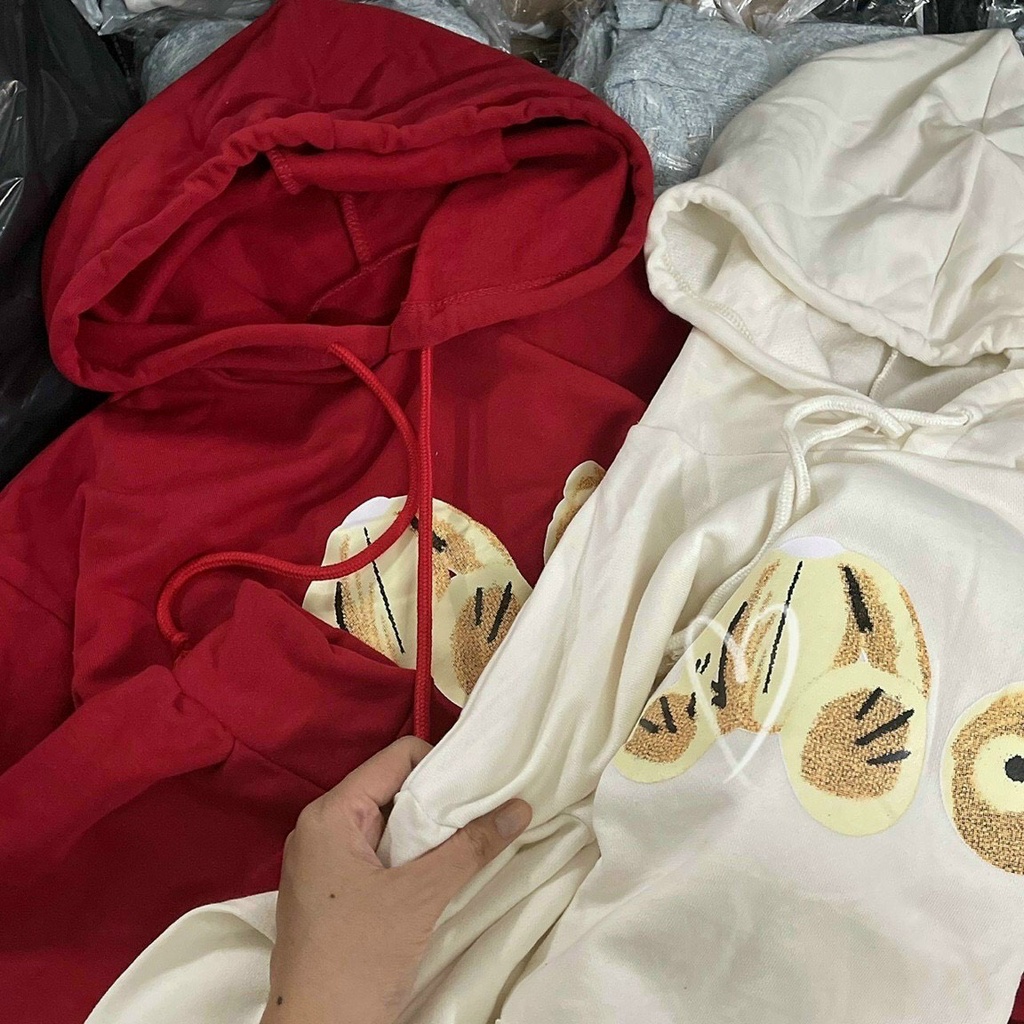 ÁO HOODIE  GẤU CUTE - 2 MÀU