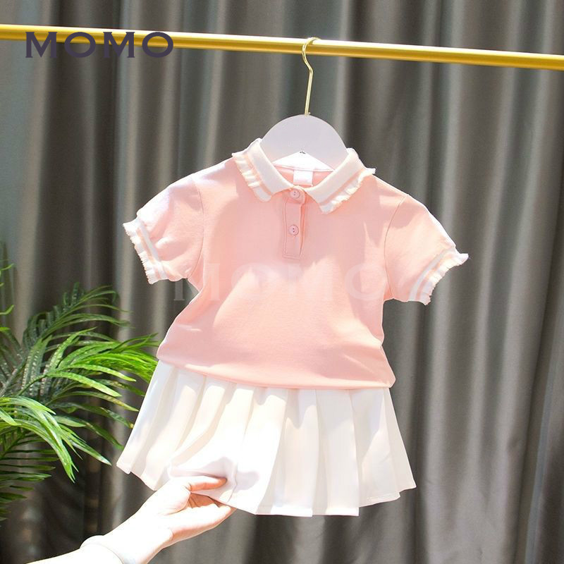 Áo Sơ Mi Cotton Trơn Màu Xinh Xắn Dành Cho Bé 2-10 Tuổi