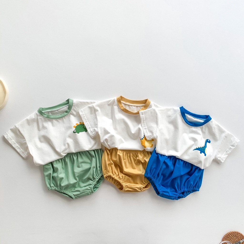 Set áo và quần short mùa hè cho bé sơ sinh 0-24 tháng