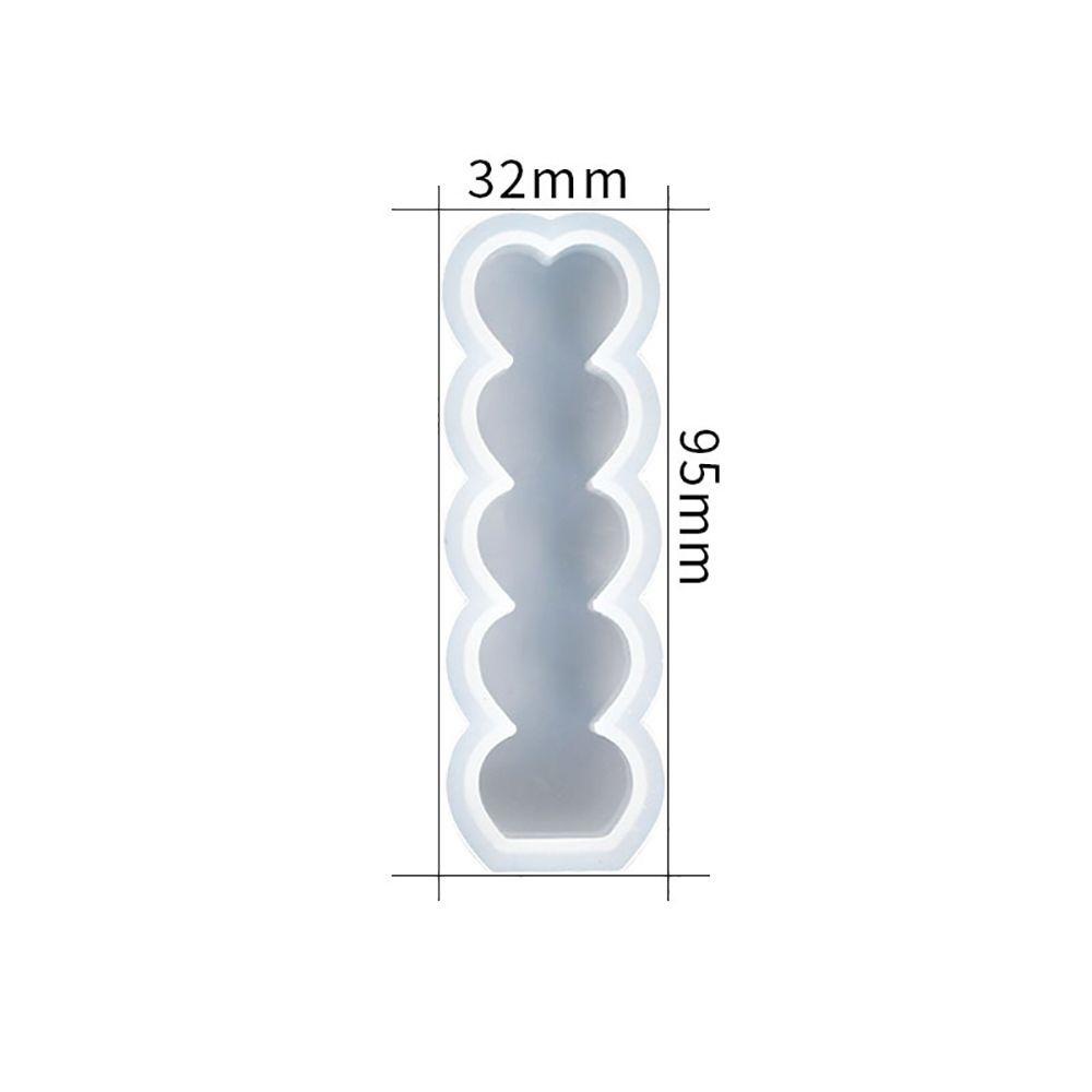 Khuôn Silicone Tạo Hình Làm Nến Hình Trái Tim DIY