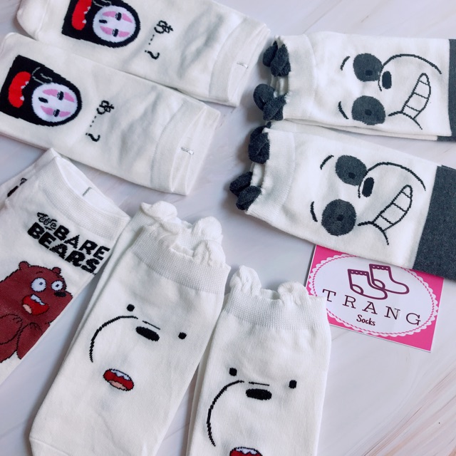 Tất ngắn cổ hình gấu “ We Bare Bears”