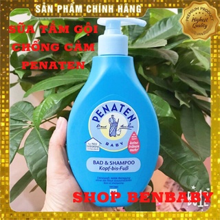 Sữa tắm gội penaten 400ml, sữa tắm gội chống cảm đức