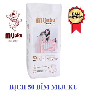 BỈM MIJUKU NHẬT BỊCH 50 CHIẾC MỀM MẠI BẢO VỆ LÀN DA BÉ SIZE M-L-XL-XXL-XXXL