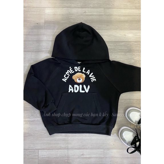 ￼Áo nỉ mũ hoodi Adlv gấu cho bé trai, gái, áo unisex cho bé , Samyy_vn