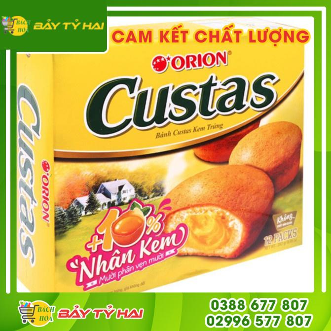 Bánh Custas Orion Vị Phô Mai Dâu - Vị Kem Trứng - Vị Kem Sữa - Vị Chocola