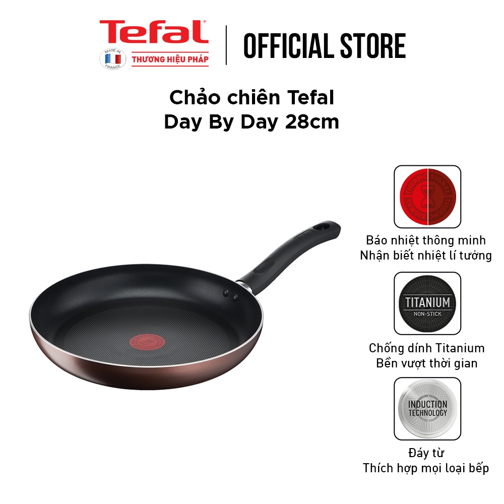 [LIFEMC11BPC -8% đơn 350K] Chảo chiên Tefal Day By Day 28cm