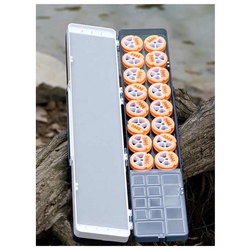 hộp đựng phao Bộ trục thẻo câu đài silicon cao cấp