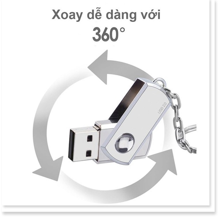 Giá Vốn - Usb 2.0 tốc độ cao bằng thép không gỉ xoay 360 độ cùng khả năng chống nước