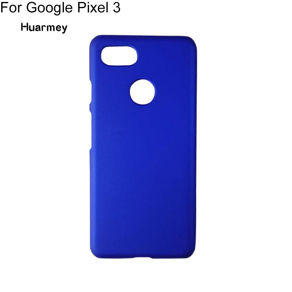 Ốp điện thoại nhựa cứng siêu mỏng màu trơn cho Google Pixel 3 XL