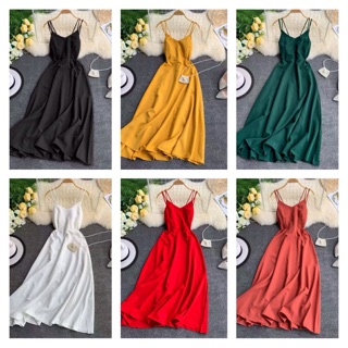 Oder đầm 2 dây cao cấp qc