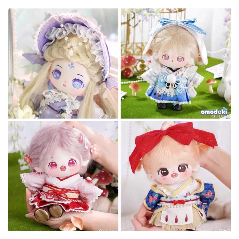 Set trang phục Thị Trấn Cổ Tích cho doll 20cm Omodoki Nàng Tiên Cá, Bạch Tuyết, Alice, Cô Bé Quàng Khăn Đỏ