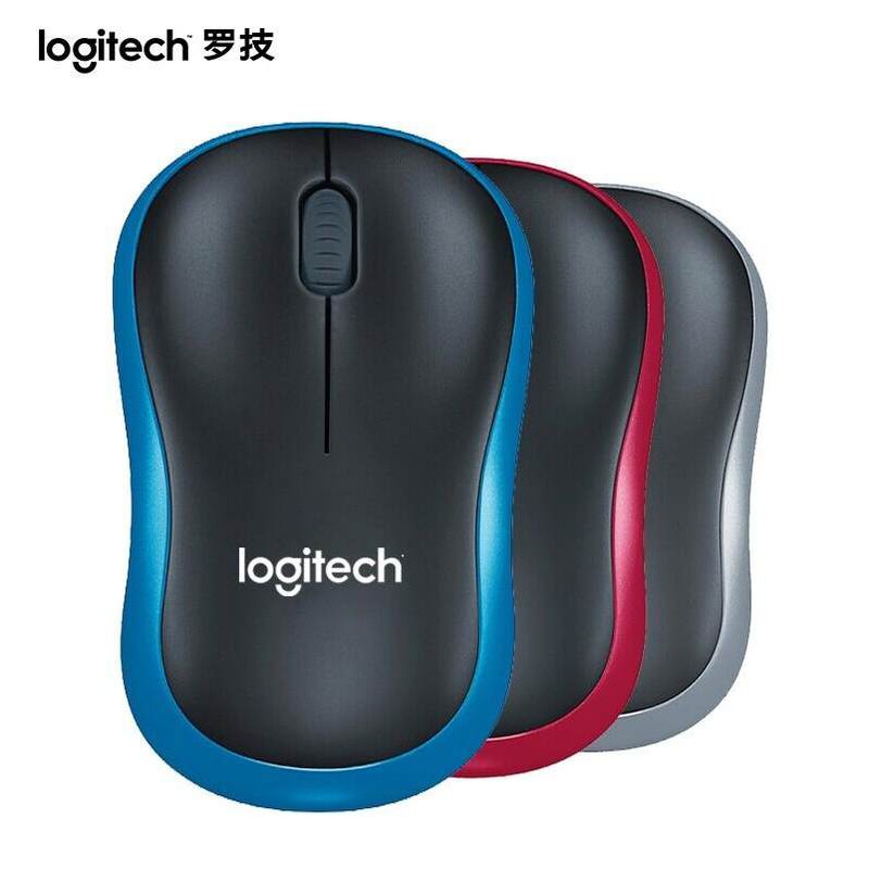 ❒✜Logitech M186 wireless mouse Apple laptop office game M185 male and female cute M220 mute